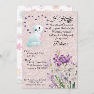 Invitation à la fête d'anniversaire faite par un c