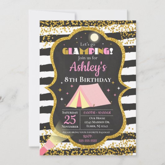 Invitation à la fête d'anniversaire / Filles Campi (Devant)