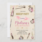 Invitation à la fête d'anniversaire Glamor (Devant)