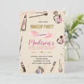 Invitation à la fête d'anniversaire Glamor (Debout devant)