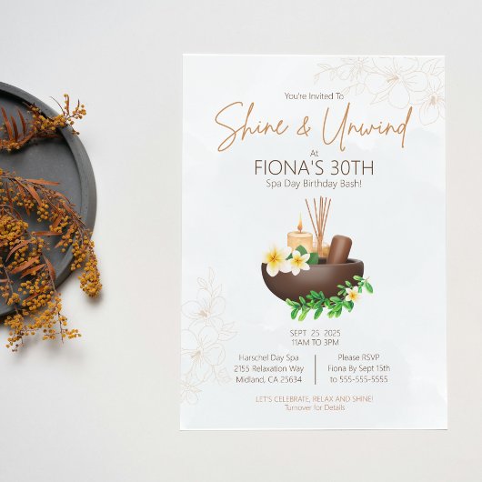 Invitation à la fête d'anniversaire : journée de d