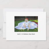 Invitation à la fête d'anniversaire Lady Bug First (Dos)