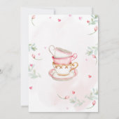 Invitation à la fête d'anniversaire Let's Par-tea (Dos)