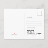 Invitation à la fête d'anniversaire Licorne Arc-en (Dos)