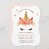 Invitation à la fête d'anniversaire magique de l'U (Devant / Derrière)