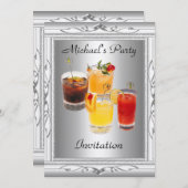 Invitation à la fête d'anniversaire masculine (Devant / Derrière)