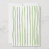 Invitation à la fête d'anniversaire Matcha Ruban V (Dos)