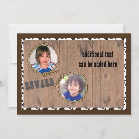 Invitation à la fête d'anniversaire occidentale de (Dos)