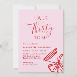 Invitation à la fête d'anniversaire "Parle-moi tre