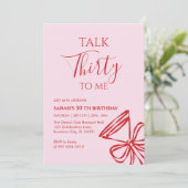 Invitation à la fête d'anniversaire "Parle-moi tre (Debout devant)