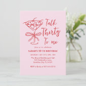 Invitation à la fête d'anniversaire "Parle-moi tre (Debout devant)
