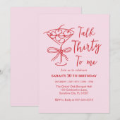 Invitation à la fête d'anniversaire "Parle-moi tre (Devant / Derrière)