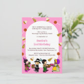 Invitation à la fête d'anniversaire Pink Thanksgiv (Debout devant)