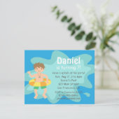 Invitation à la fête d'anniversaire Piscine Splash (Debout devant)