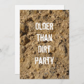 Invitation à la fête d'anniversaire plus ancienne  (Devant / Derrière)