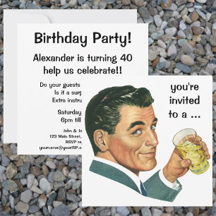 Invitation à la fête d'anniversaire pour adulte vi