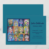 Invitation à la fête d'anniversaire pour adultes (Devant / Derrière)