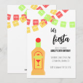 Invitation à la fête d'anniversaire pour adultes (Devant / Derrière)