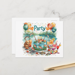Invitation à la fête d'anniversaire pour amateur d