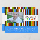 Invitation à la fête d'anniversaire pour les enfan (Devant / Derrière)