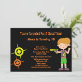 Invitation à la fête d'anniversaire pour les fille (Debout devant)