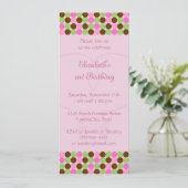 Invitation à la fête d'anniversaire pour les fille (Debout devant)