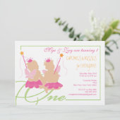 Invitation à la fête d'anniversaire pour les fille (Debout devant)