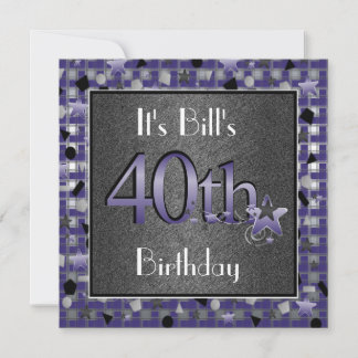 Invitation À La Fête D'Anniversaire Pour Lui