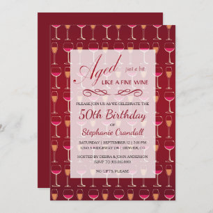 Invitation à la fête d'anniversaire pour un bon vi