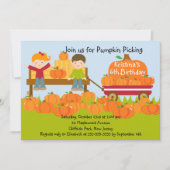 Invitation à la fête d'anniversaire pour un Citrou (Devant)