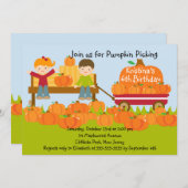 Invitation à la fête d'anniversaire pour un Citrou (Devant / Derrière)