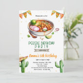 Invitation à la fête d'anniversaire Pozole (Debout devant)
