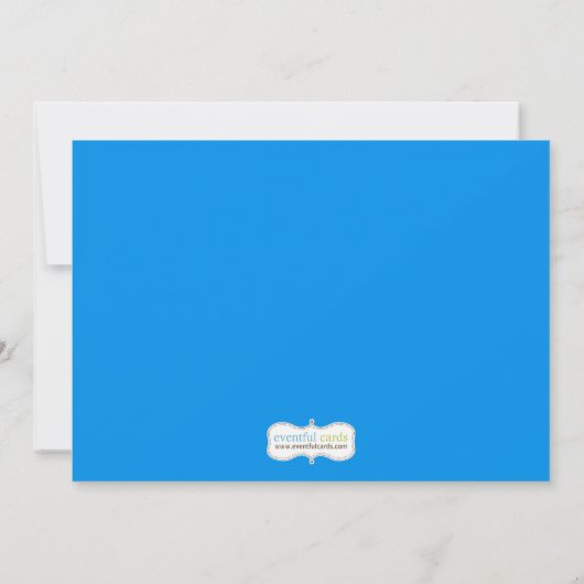 Invitation à la fête d'anniversaire Rainbow (Dos)