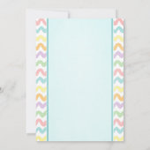 Invitation à la fête d'anniversaire Rainbow (Dos)