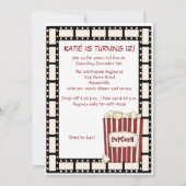 Invitation à la fête d'anniversaire Reel Time (Devant)