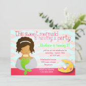 Invitation à la fête d'anniversaire rose de la mûr (Debout devant)