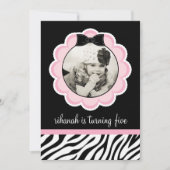 Invitation à la fête d'anniversaire Sassy and Wild (Devant)