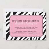 Invitation à la fête d'anniversaire Sassy and Wild (Dos)