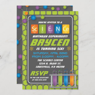 Invitation à la fête d'anniversaire scientifique