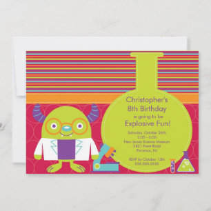 Invitation à la fête d'anniversaire scientifique