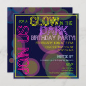 Invitation à la fête d'anniversaire sombre (Devant / Derrière)