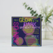 Invitation à la fête d'anniversaire sombre (Debout devant)