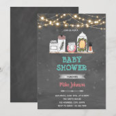Invitation à la fête d'anniversaire sous la douche (Devant / Derrière)
