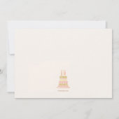 Invitation à la fête d'anniversaire Sparkly (Dos)