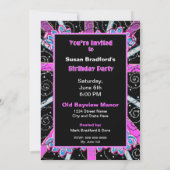 INVITATION À LA FÊTE D'ANNIVERSAIRE - STYLE DE BIL (Dos)