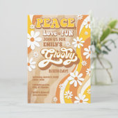 Invitation à la fête d'anniversaire super, Peace L (Debout devant)