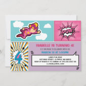 Invitation à la fête d'anniversaire Superhero - Co (Devant)