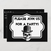 Invitation à la fête d'anniversaire sur la colline (Devant / Derrière)