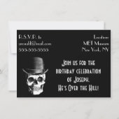 Invitation à la fête d'anniversaire sur la colline (Dos)