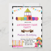 Invitation à la fête d'anniversaire sur le terrain (Devant)